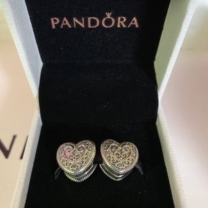 Pandora Enchanted Heart Clips